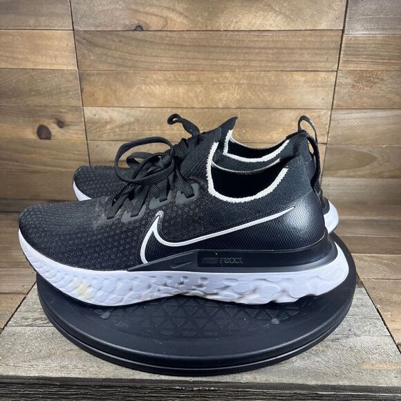 Nike Men’s size 7.5 React Infinity FK Flyknit Running Shoes Athletic Black - Picture 3 of 11